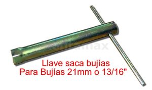 LLAVE CUBO SACA BUJIAS 21MM 13/16"