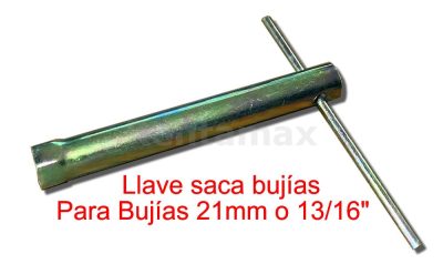 LLAVE CUBO SACA BUJIAS 21MM 13/16"