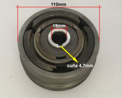 CLUTCH DE POLEA 19x115mm Faja A 5000400350 0400350 21000139