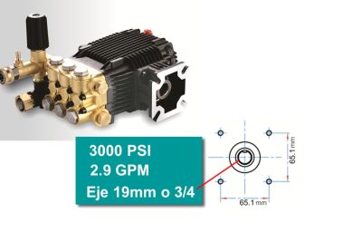BOMBA UNIDAD PRESION HIDROLAVADORA 3000 PSI 2,9 GPM