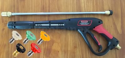 KIT PISTOLA Y BOQUILLAS PARA HIDROLAVADORA ACOPLE M22