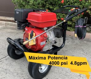 HIDROLAVADORA INDUSTRIAL 4000 PSI 4.8 GPM