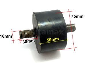 SOPORTE DE HULE 75 X 50mm M16