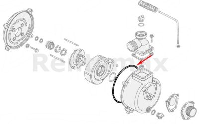 O¨RING TAPA TRASERA BOMBA WH15 WH20 WD20 WB20 91351-YB3-003 91351YB3003