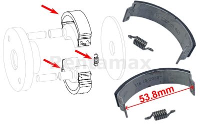 KIT FIBRAS Y RESORTES CLUTCH BOMAG 05650112 05650093 05660174 05660364 05660175 05660161 05660162 05660163 05660138