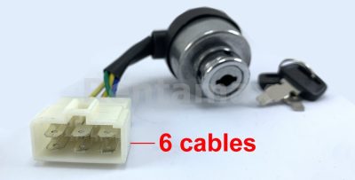 LLAVE ARRANQUE GENERADOR 2Kw a 6,5Kw 6 CABLES