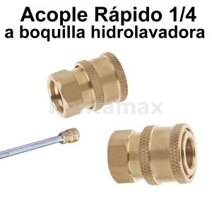 ADAPTADOR ¼ HEMBRA ACOPLE RAPIDO BOQUILLA HIDROALVADORA