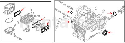 KIT EMPAQUES GX630 GX660 GX690 12312-Z6L-000 91201-Z6L-003 91202-Z6L-003 12208-Z6L-003 91308-Z6L-003 91302-Z6L-003