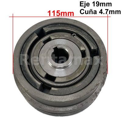 CLUTCH DE POLEA 19x115mm Faja B