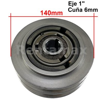 CLUTCH 140mm Eje 25mm FAJA B