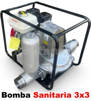 BOMBA DE AGUA DIAFRAGMA 3X3 SEPTICO HONDA GX160