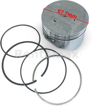 KIT PISTON ANILLOS STD HONDA GX160 HONDA 5.5HP PISTON FALDA LARGA