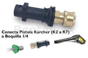 ADAPTADOR PISTOLA KARCHER K2-K7 A BOQUILLA ¼